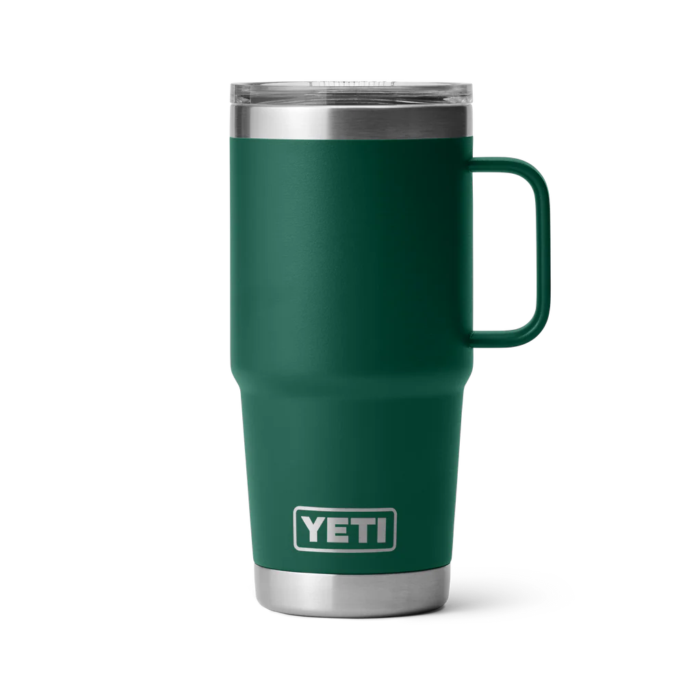 Yeti Rambler 20oz Travel Mug with StrongHold Lid | Black Forest Green