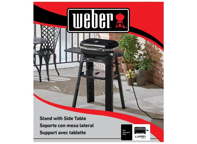 Weber Lumin Stand with Side Table