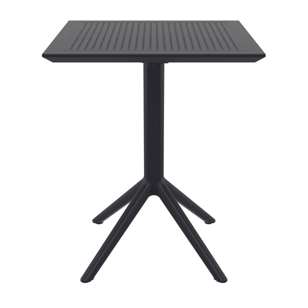 Sky square folding table 60cm black