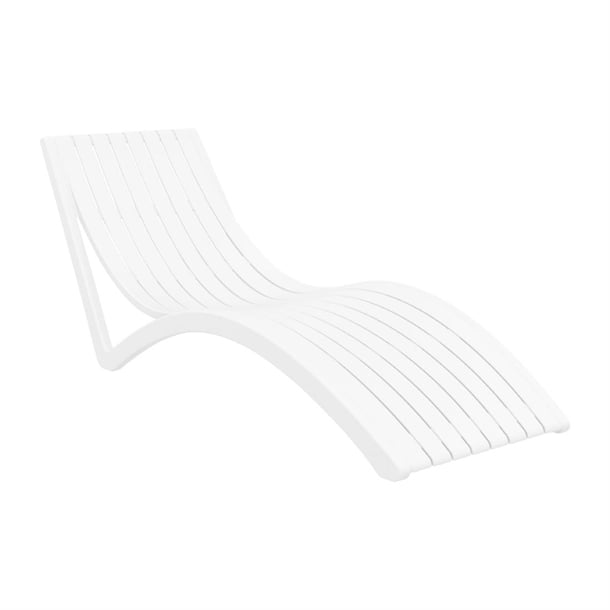 Slim Sunlounge White