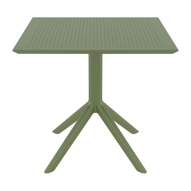 Sky bar table square 60cm Olive Green