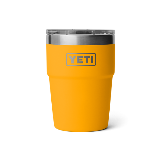 Yeti Rambler 16oz Stackable Cup with MagSlider Lid | Beekeeper/Papaya