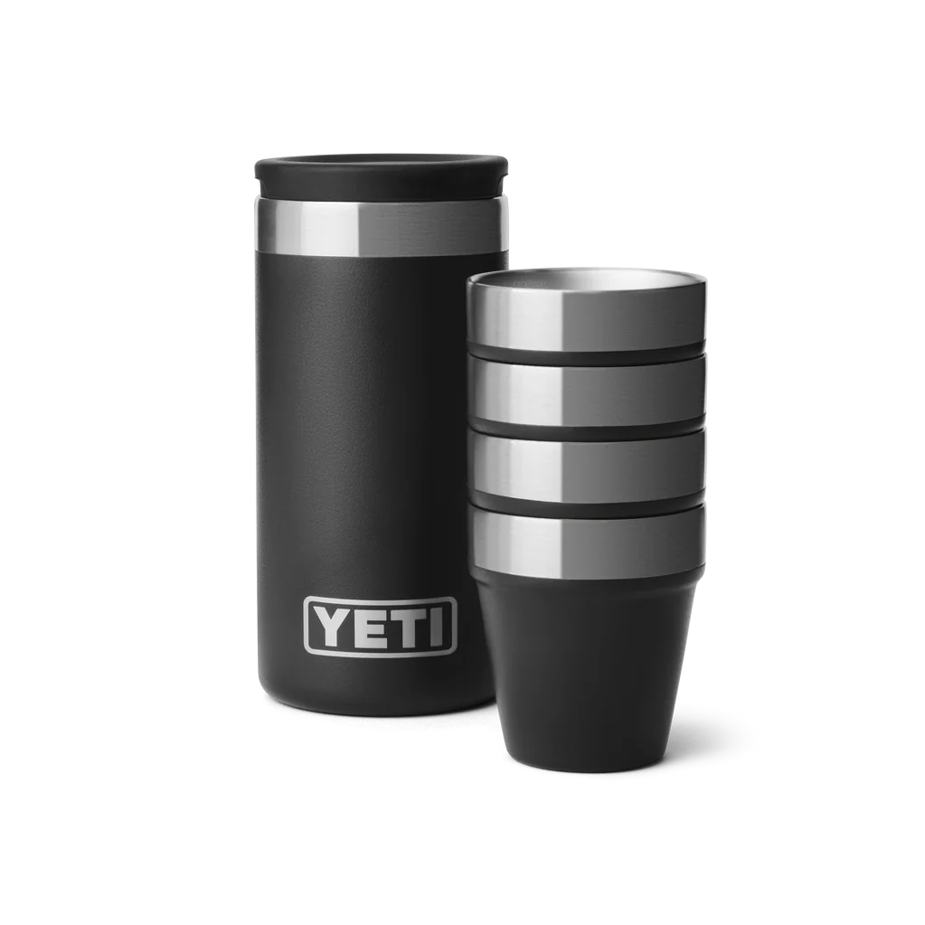 ZZ Yeti Shot Glasses and Case Black