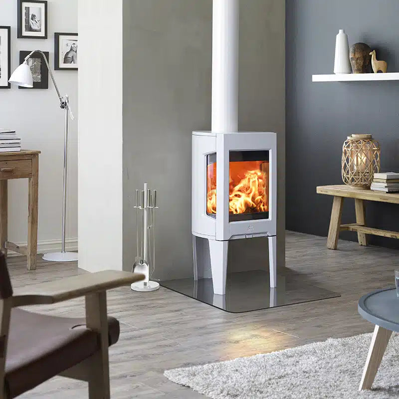 Jotul F163 Freestanding Wood Heater - White Enamel