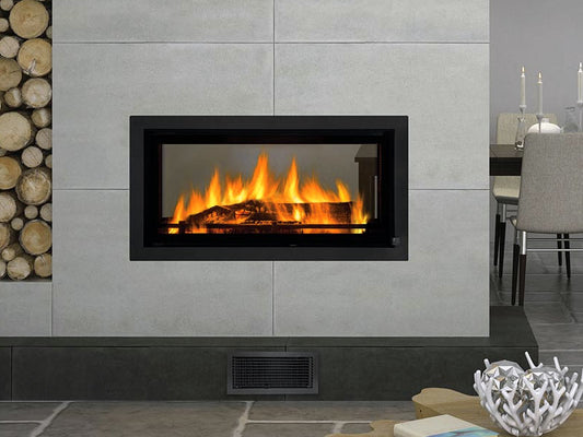 ZZ Regency Mansfield Double Sided Inbuilt Fireplace with 50mm Trim & Zero Clearance Box