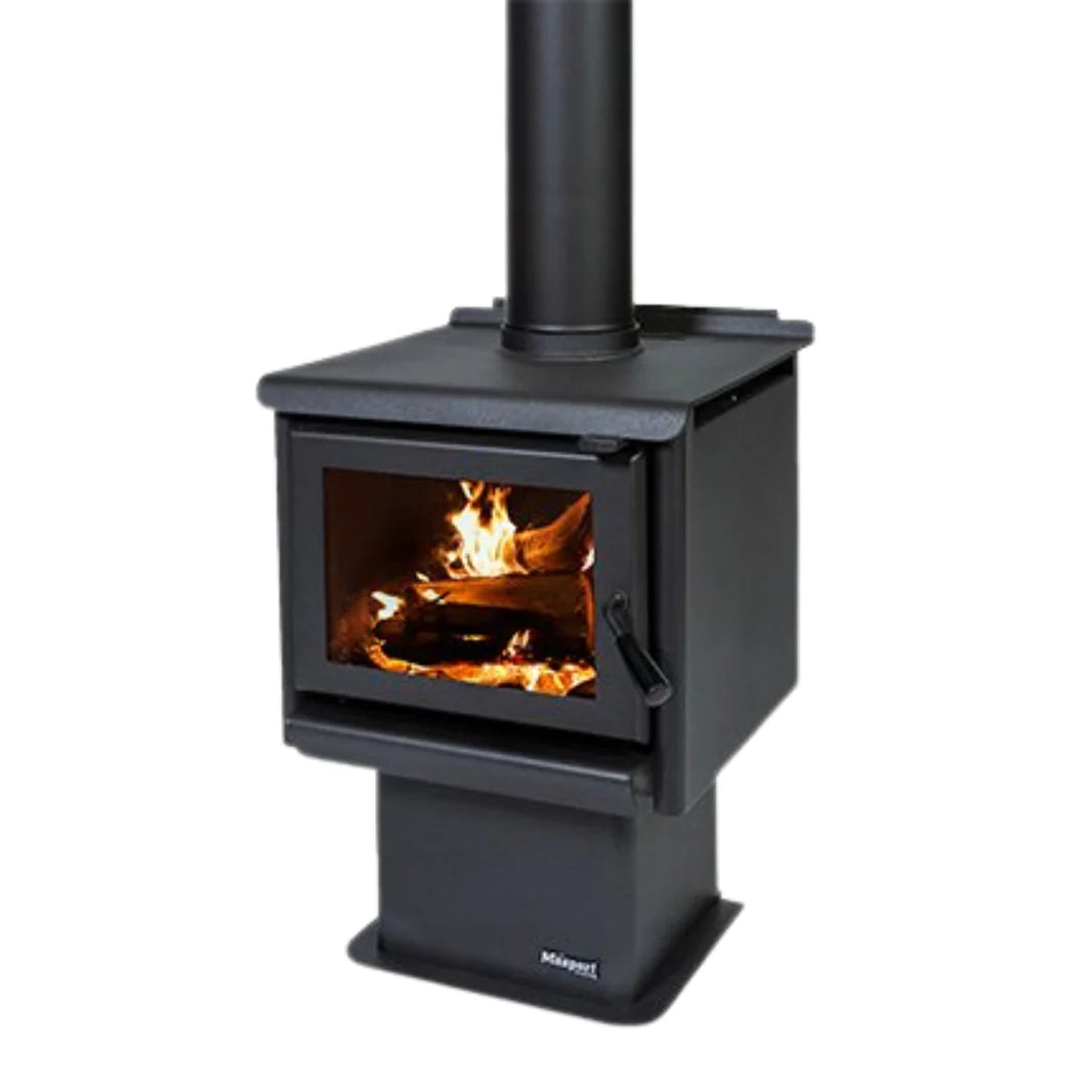 ZZ Masport Rosewood Freestanding Wood Heater on Pedestal