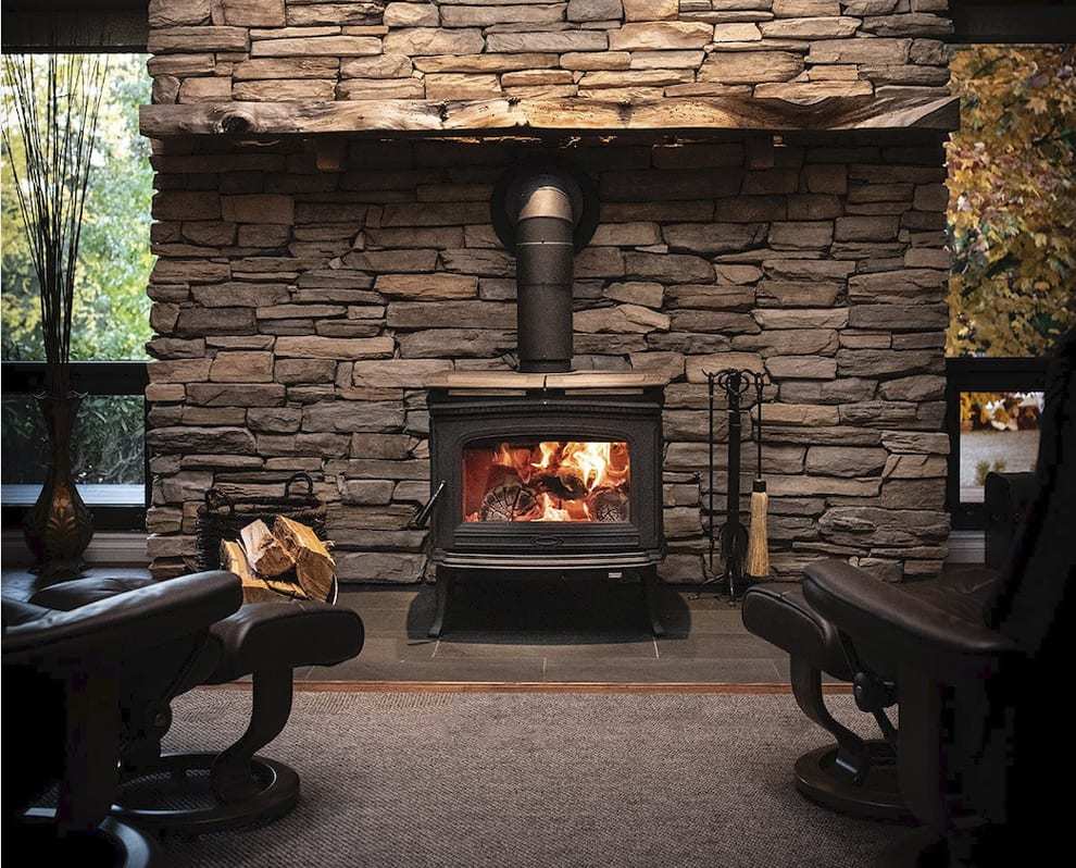 Pacific Energy Alderlea T6 Black Freestanding Wood Heater